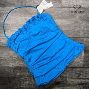 Kenneth Cole Tummy Toner Tankini Top Swimsuit Size M